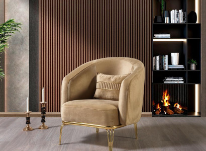Wohnzimmer Luxus Sessel 1er Einsitzer Couch Möbel neu Modern Beige